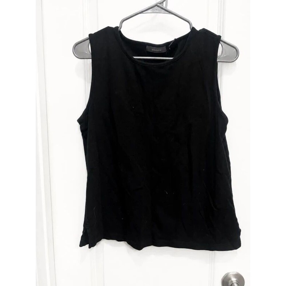 Liz Claiborne Women’s Black Sleeveless Top Blouse Size Large